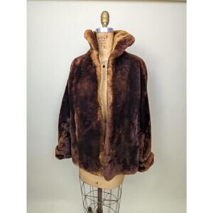 1960's mouton lambs fur jacket